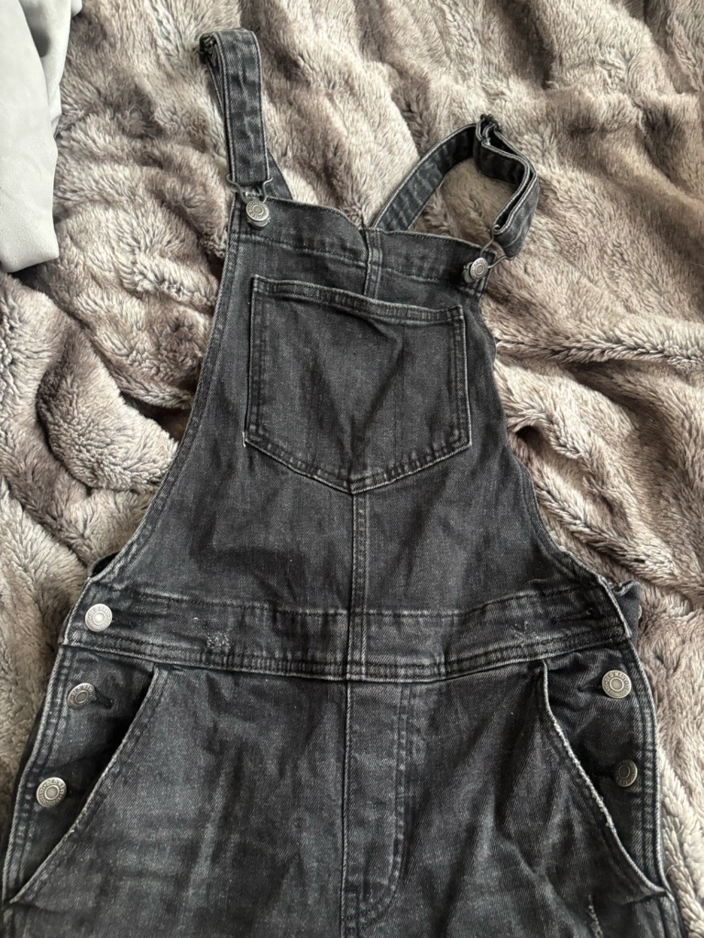 Old Navy Black Denim Overalls - Petite